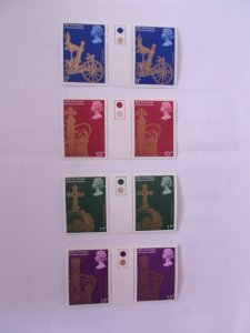 1978 Coronation 25th Anniversary in Unfolded Traffic Light Gutter Pairs U/M