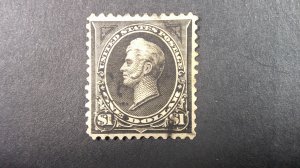 USA 1895 Scott# 276 TYPE I/ WMK 191/PF 12X12/ USED XF (C)/Clean Face
