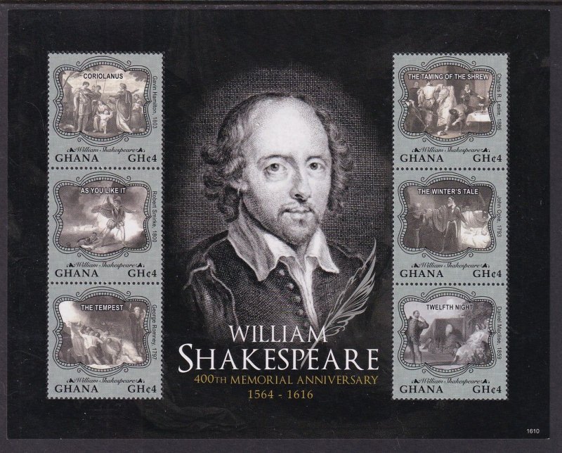 Ghana 2897-2898 Shakespeare Souvenir Sheets MNH VF