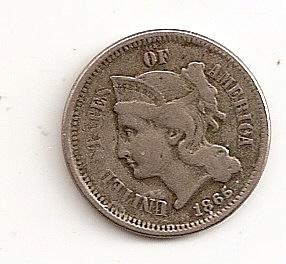 Nice 1866 III Cent   Obsolete denomination