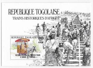 Togo 1985 Senegal Train S/S MNH C2