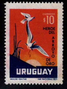 Uruguay Scott 823 Used *Dove & Wounded Bird to Honor Dionision Disn Light cancel