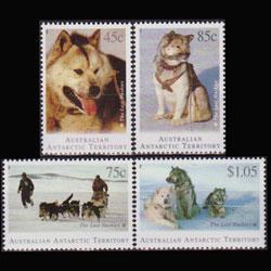 AUST.ANTARCTIC TERR. 1994 - Scott# L90-3 Dogs Set of 4 NH