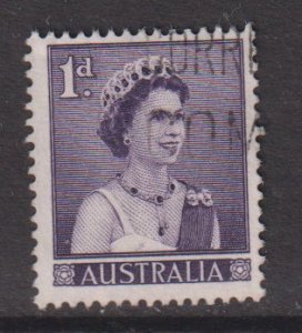 Australia   #314  used   1959   Elizabeth 1p