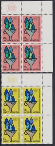 283-84 United Nations 1977 Water Conference Inscription Block MNH