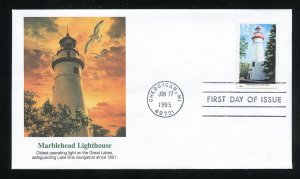 US 2972 Great Lakes Lighthouses - Marblehead UA Fleetwood cachet FDC