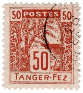 (I.B) French Morocco Local Post : Tanger-Fez 50c