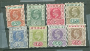 Seychelles #52-59 Unused