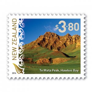 New Zealand 2016 Scenic Definitives $3.80 Te Mata Peak, Hawke’s' Bay M...