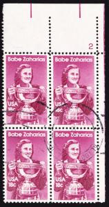 1932,used plate block # 2