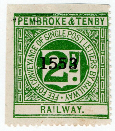 (I.B) Pembroke & Tenby Railway : Letter Stamp 2d