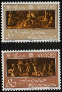 Liechtenstein 804-05 - Mint-NH - Europa / Art (1985) (cv $1.30)