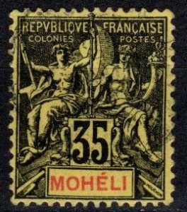 Moheli #9  F-VF Used CV $4.00  (X4077)