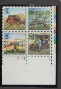 Scott # 2434-2437  unused NH Plate Block of 4