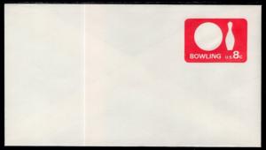 US U563 Bowling Postal Envelope Unused VF