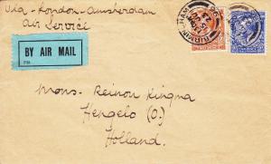 Birmingham, England to Henglo, Netherlands, 1923, Early Airmail (7649)