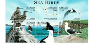 Grenadines 1998  - Seabirds - Sheet of six  - MNH