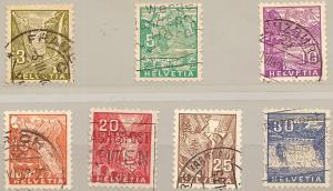 Switzerland  219-25 Used 1934 View-Definitives