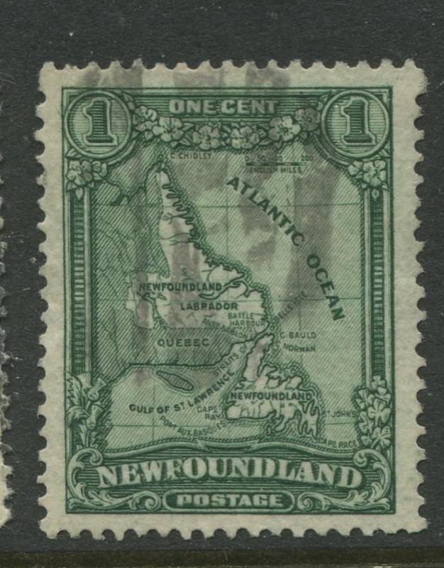 Newfoundland -Scott 145 -Pictorial Definitive Issue -1928 -Used-Single 1c Stamp