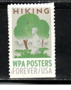 5189 * HIKING ~ WPA POSTERS *   U.S. Postage FOREVER Stamp MNH  70