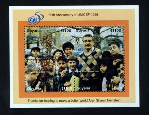 GUYANA 1996 50th Anniversary of UNICEF Mini-Sheet SG MS4616 MNH