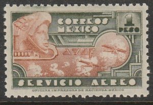 MEXICO C176, $1P 1934 Definitive Wmk Gobierno...279. MINT, NH. VF.