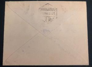 1920 Spain Early Airmail Cover To Malaga Overprinted Stamps