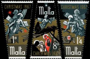 Malta 375-7 MNH - Christmas 1967