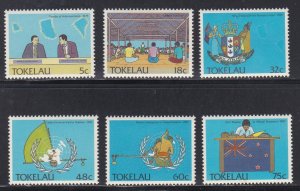 Tokelau # 151-156, Political Development, NH, 1/2 Cat.