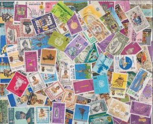 Brunei Stamp Collection - 100 Different Stamps