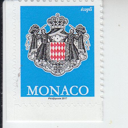 2017 Monaco Coat of Arms SA (Scott 2863) MNH