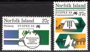 NORFOLK ISLAND 1988 SYDPEX COMMUNICATION SPACE