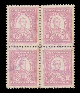 COLOMBIA ANTIOQUIA YEAR 1902 STAMP SCOTT # 136. USED. # 8