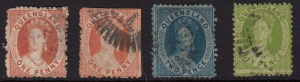 Queensland #38, 44, 46, 48, used