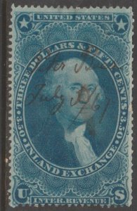 U.S.  Scott #R87c Inland Exchange - Revenue Stamp - Used Single