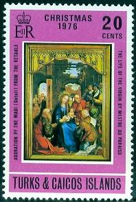 Christmas 1976, Painting, Turks & Caicos Islands SC#319 MNH