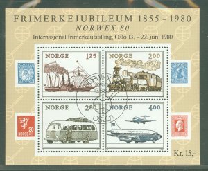 Norway #765 Used Souvenir Sheet