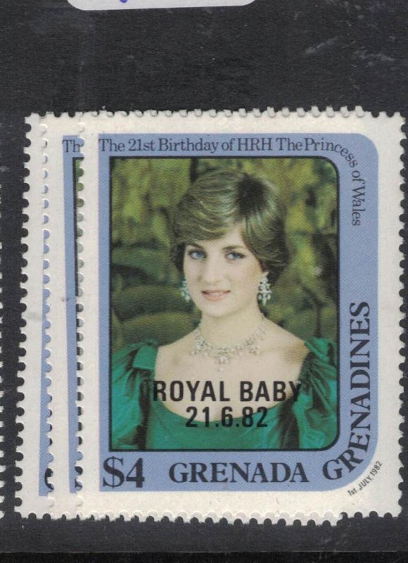 Grenada Grenadines Royal Baby SC 493,495, 497 MNH (1fdg) 