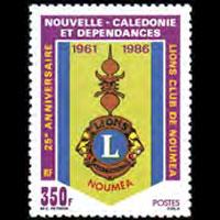 NEW CALEDONIA 1986 - Scott# 550 Lions Club Set of 1 NH