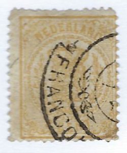 Netherlands SC#21 Used F-VF couple sh perfs SCV$14.00 .Fill empty Spots!