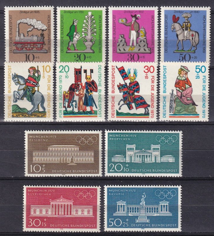 Germany #B450-3, B455-62  MNH CV $7.85 (Z4772)