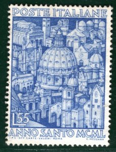 ITALY Stamp 55L Blue (1950) HOLY YEAR Mint MNH UMM {samwells}GREEN38