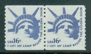 1619 16c Liberty Fine MNH Pair