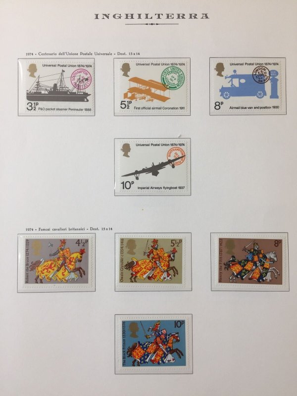 Great Britain 1970/74 MNH (120+) on 18 Pages Regionals Definitives AB3008