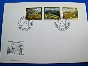 LIECHTENSTEIN 1993 - SCOTT #997-999  FDC   (GGL52)