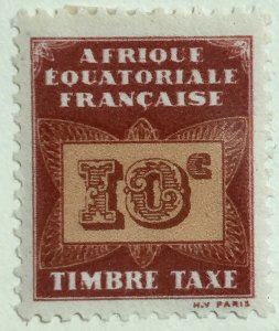 AlexStamps FRENCH EQUATORIAL AFRICA #J2 VF Mint 