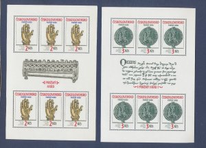 CZECHOSLOVAKIA - Scott 2792-2793 - MNH S/S - Prague Castle - 1990 ---c