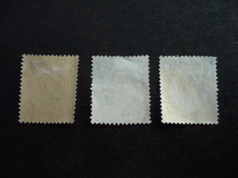 Stamps - British Honduras - Scott# 94,97,98 - Mint Hinged Part Set of 3 Stamps