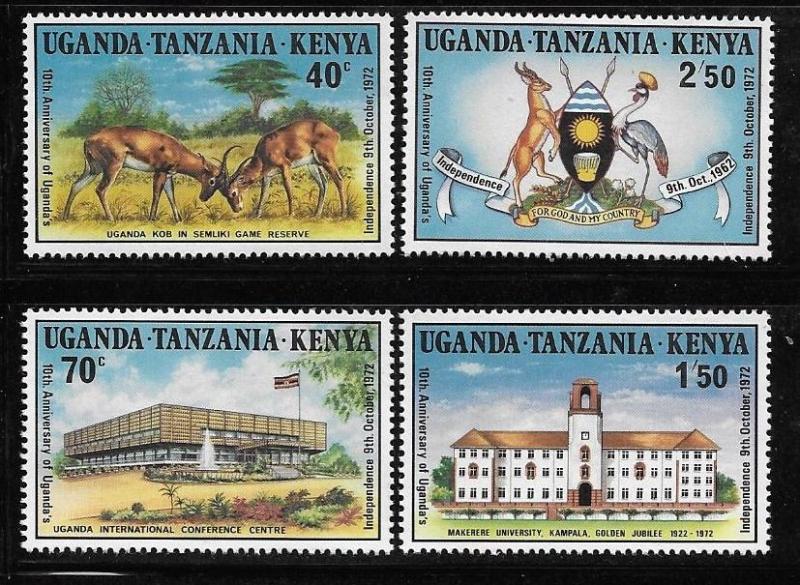 Kenya Uganda Tanzania KUT 1972 Independence Cost of Arms Flag MNH A53