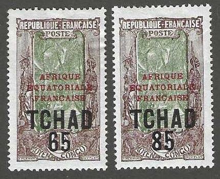 Chad 52-53  Mint SC $5.00